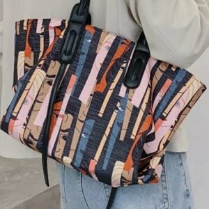 Stylish Multicolor All Over Women Figure Big Tote